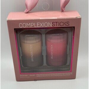 Enchante Complexion Sticks 2 Pc Makeup Set Cream Bronzer and Blush Sticks New